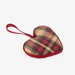 Adorno colgante Corazón de tartán 8cm^Casa Viva Best