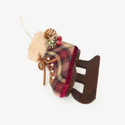 Adorno colgante Patín de tartán 12cm^Casa Viva Hot