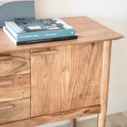 Aparador de madera de acacia Attic 160x45x78cm Clau&Chloe^Casa Viva Discount