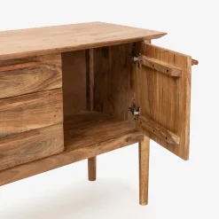 Aparador de madera de acacia Attic 160x45x78cm Clau&Chloe^Casa Viva Discount