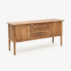 Aparador de madera de acacia Attic 160x45x78cm Clau&Chloe^Casa Viva Discount