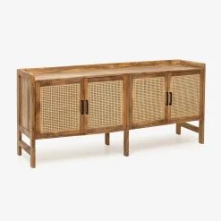 Aparador de madera de mango Merlin 180x42x82cm Clau&Chloe^Casa Viva