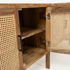 Aparador de madera de mango Merlin 180x42x82cm Clau&Chloe^Casa Viva