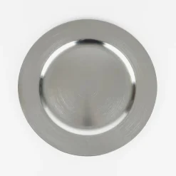 Bajo plato de plástico plateado Ø33cm^Casa Viva Hot