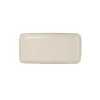 Bandeja para aperitivos de gres blanco Beget 28x14cm^Casa Viva Discount