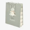 Bolsa de papel para regalo papel gris Nordic XL^Casa Viva New