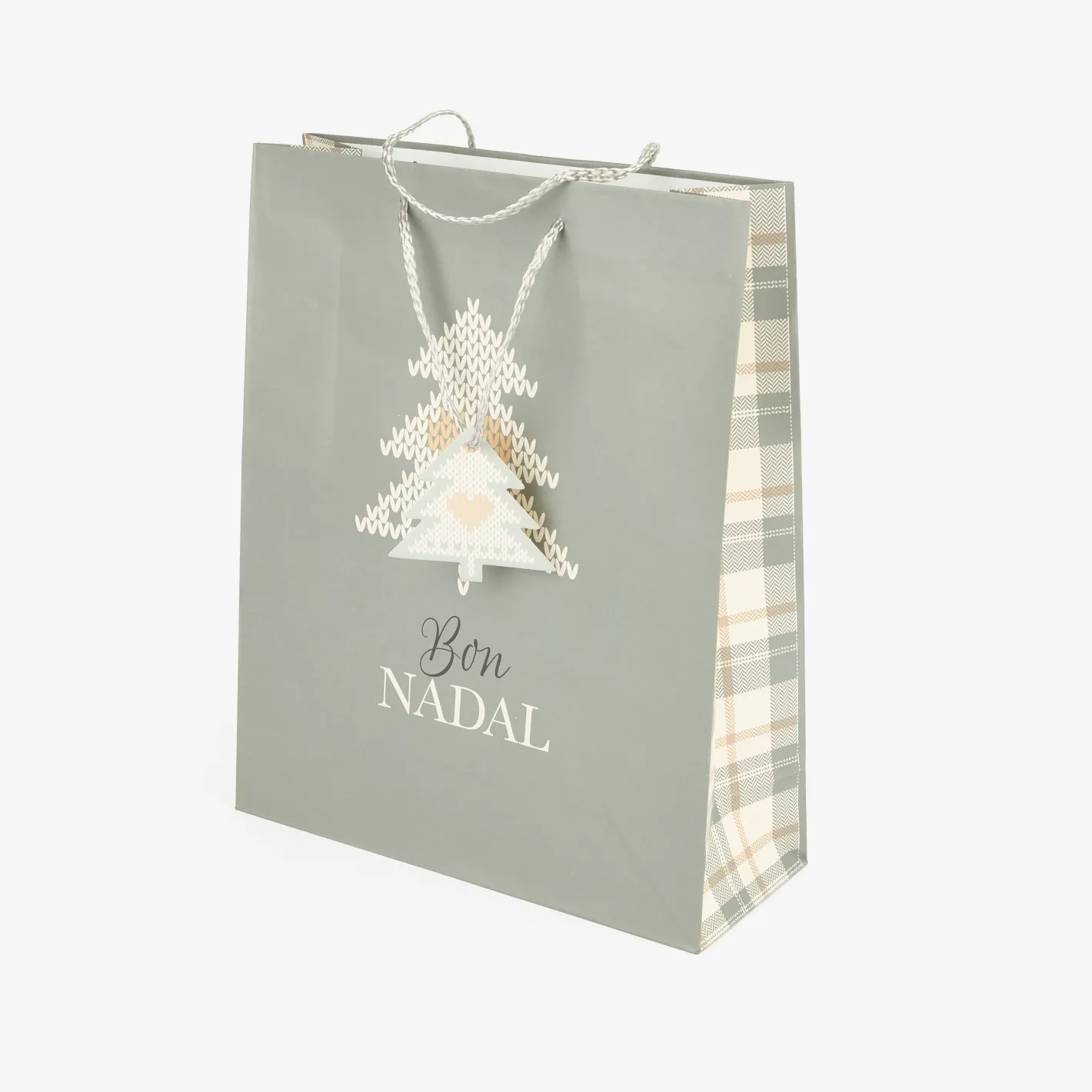 Bolsa de papel para regalo gris Nordic L^Casa Viva New