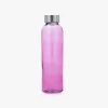 Botella de vidrio 0,6L rosa Eira^Casa Viva Online