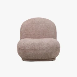 Butaca de algodón marrón Aicha 85x82x77cm Clau&Chloe^Casa Viva Discount