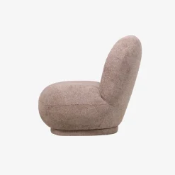 Butaca de algodón marrón Aicha 85x82x77cm Clau&Chloe^Casa Viva Discount