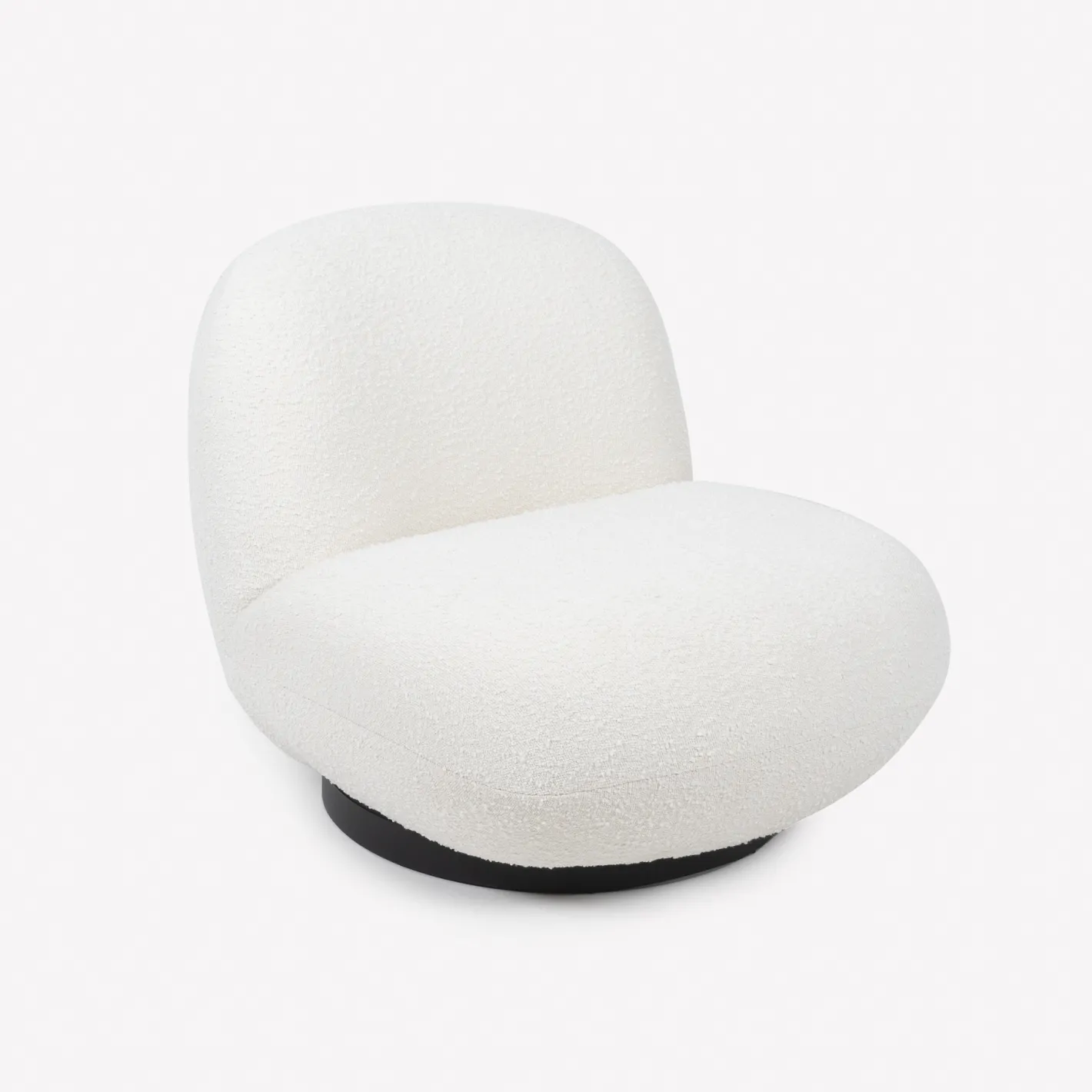 Butaca de borreguito giratoria blanca Pacha 81x95x71cm Clau&Chloe^Casa Viva Hot