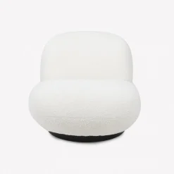 Butaca de borreguito giratoria blanca Pacha 81x95x71cm Clau&Chloe^Casa Viva Hot