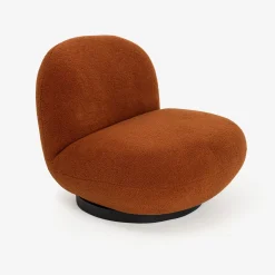 Butaca de borreguito giratoria cobre Pacha 81x95x71 Clau&Chloe^Casa Viva Outlet