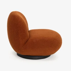 Butaca de borreguito giratoria cobre Pacha 81x95x71 Clau&Chloe^Casa Viva Outlet