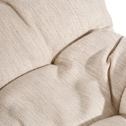 Butaca de fibras naturales y metal con cojín 76x76x87cm^Casa Viva Sale