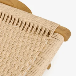 Butaca de madera de olmo y cuerda trenzada beige Alma 56x48x70cm Clau&Chloe^Casa Viva Sale