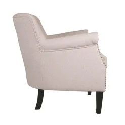 Butaca de poliéster beige Aurora 76x78x79cm Clau&Chloe^Casa Viva Discount