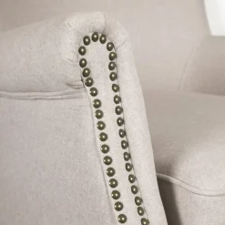 Butaca de poliéster beige Aurora 76x78x79cm Clau&Chloe^Casa Viva Discount