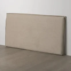 Cabecero tapizado desenfundable beige 190x8x100cm^Casa Viva Discount