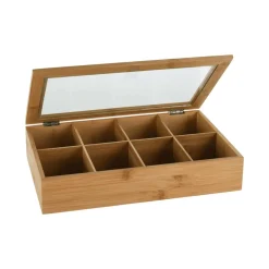 Caja de infusiones de bambú 32x20x7cm^Casa Viva New