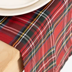 Camino de mesa rojo Tartán 50x140cm^Casa Viva Online