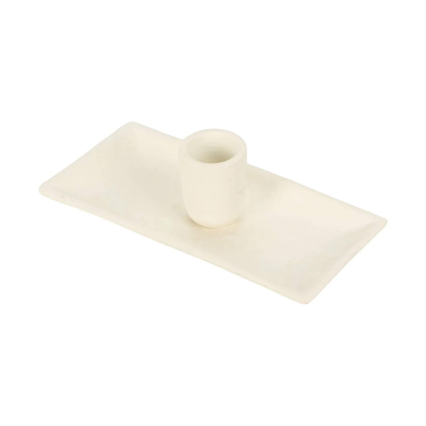 Candelabro de aluminio blanco 13x8x3cm^Casa Viva Sale