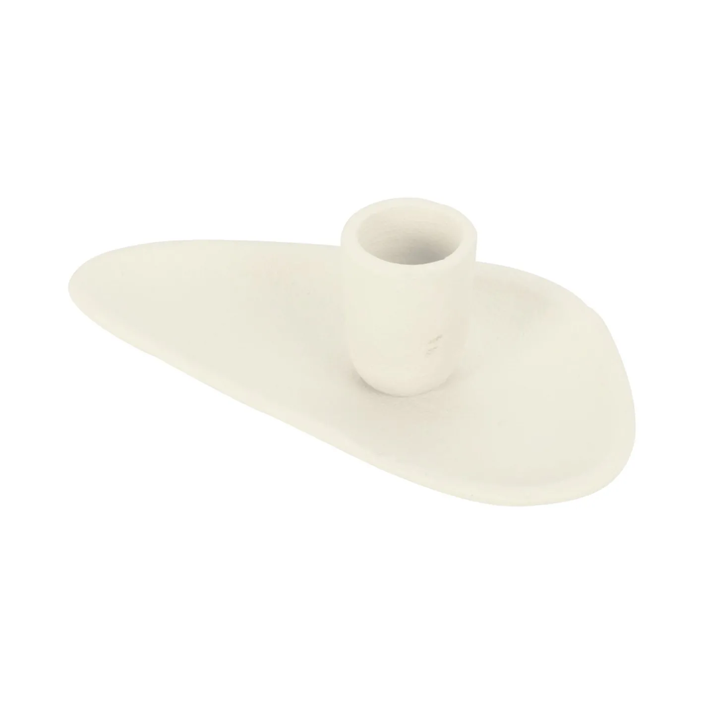 Candelabro de aluminio blanco 13x8x3cm^Casa Viva Sale