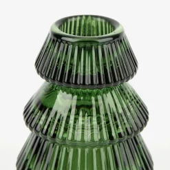Candelabro de cristal verde Abeto Ø7x8cm^Casa Viva Clearance