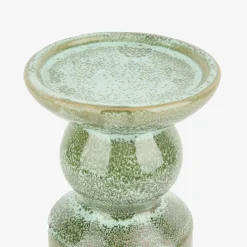Candelabro de gres verde Narea 24cm^Casa Viva Online