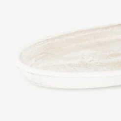 Centro de mesa de madera beige 37x24cm^Casa Viva Best