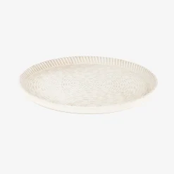 Centro de mesa de madera beige Ø29,5cm^Casa Viva Hot