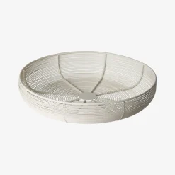 Cesta blanca Ø31x6cm^Casa Viva Best