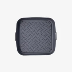 Cesta cuadrada de silicona gris para freidora de aire 22x22x9cm^Casa Viva Sale
