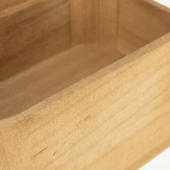 Cesta de madera Kiri 24x16x11cm^Casa Viva Discount