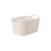 Cesta de polipropileno beige Badet 24x16x14cm^Casa Viva