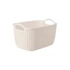 Cesta de polipropileno beige Badet 30x20x17cm^Casa Viva New