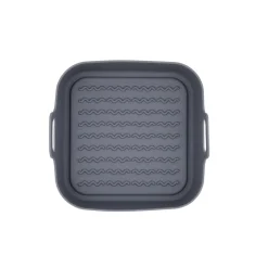 Cesta freidora de silicona gris 19x19x9cm^Casa Viva Discount