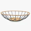 Cesta para fruta baja de acero y cuerda Ø30cm Aris^Casa Viva New