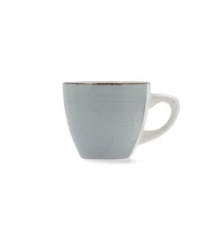 Conjunto de 2 tazas con plato azul de gres Vita 22cl^Casa Viva Hot