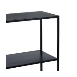Consola de acero negro acero Calista 120,50x30x81,30cm^Casa Viva Online