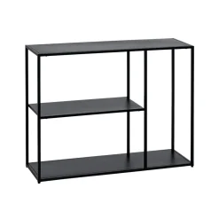 Consola de acero negro Calista 100x30x81cm^Casa Viva Discount