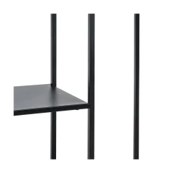 Consola de acero negro Calista 100x30x81cm^Casa Viva Discount