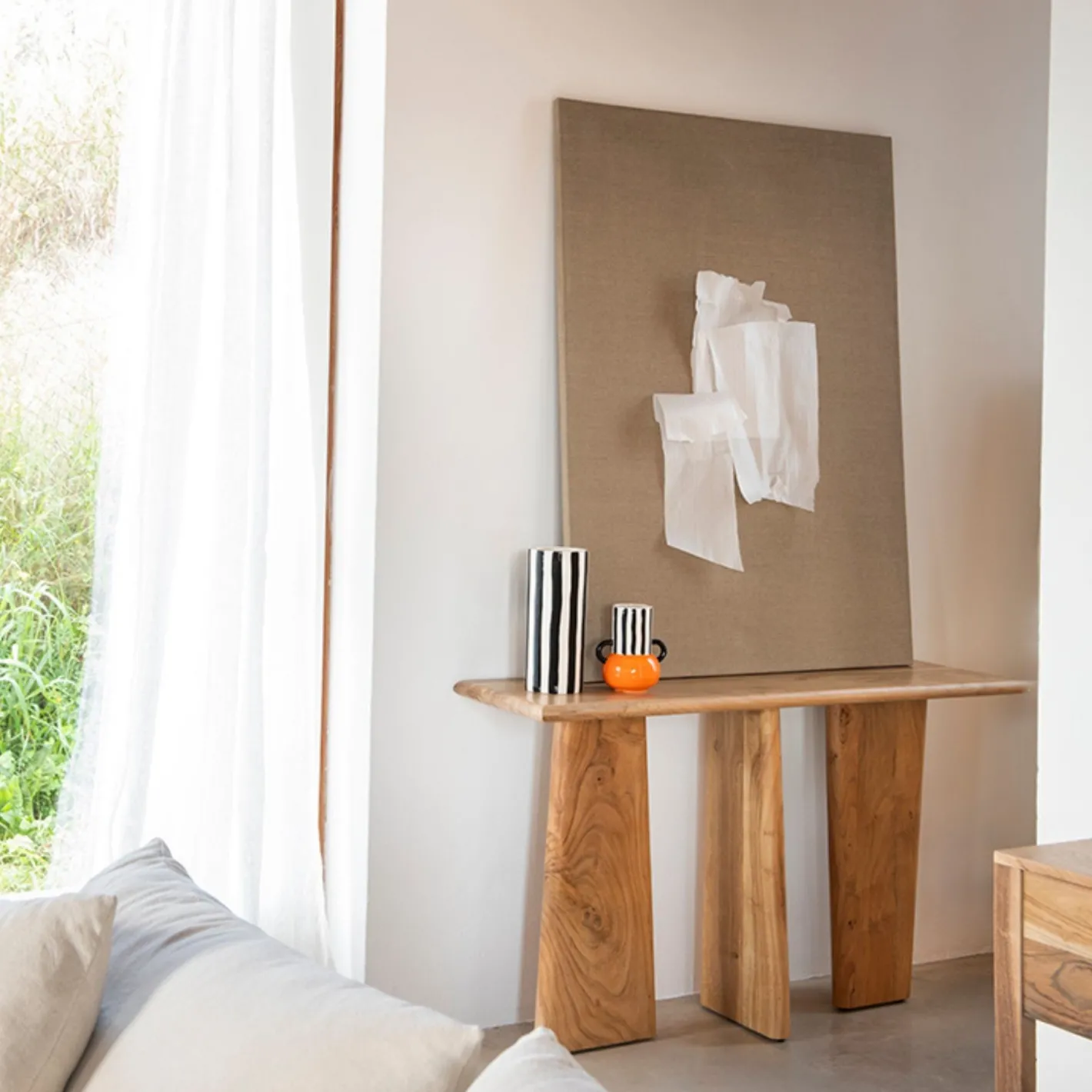 Consola de madera de acacia Moscú 130x40x75cm Clau&Chloe^Casa Viva Clearance