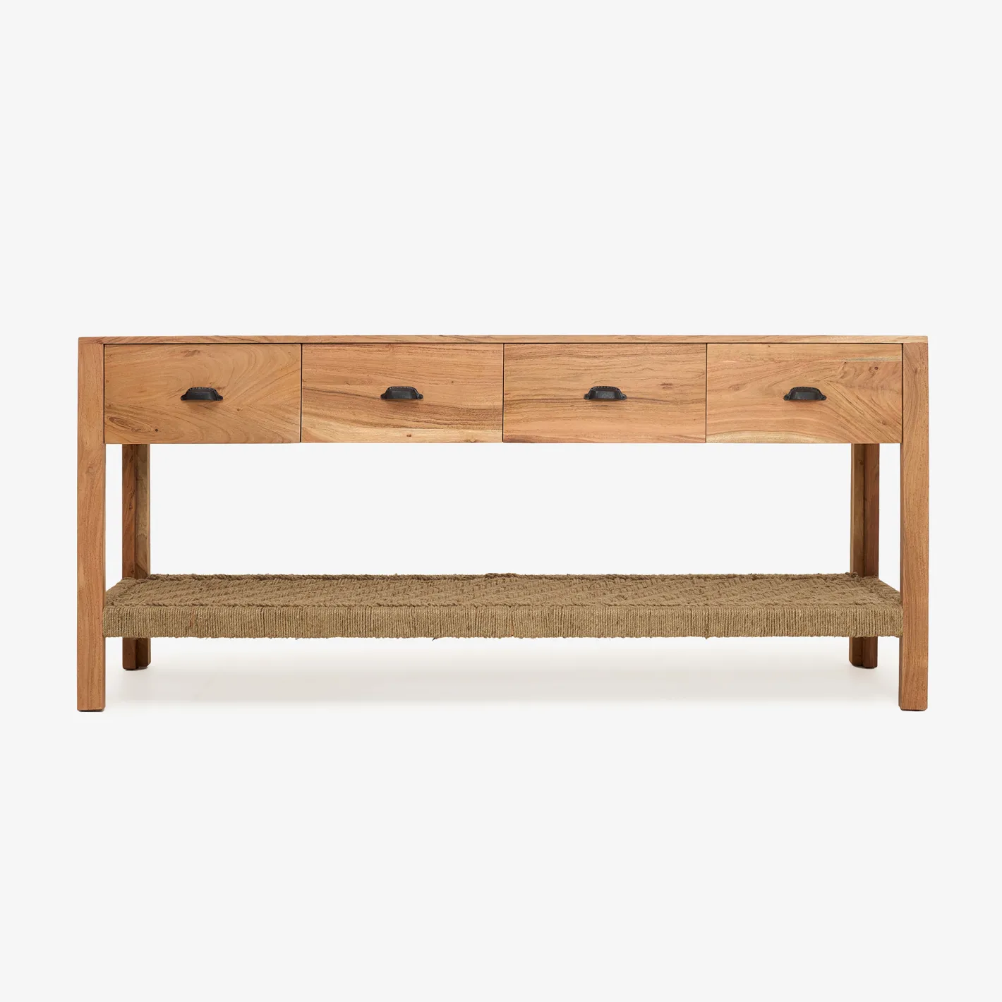 Consola de madera de acacia Bolt 170x40x75cm Clau&Chloe^Casa Viva