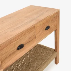 Consola de madera de acacia Bolt 170x40x75cm Clau&Chloe^Casa Viva