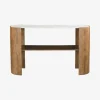 Consola de madera de mango y mármol Varsovia 135x40x80cm Clau&Chloe^Casa Viva Best