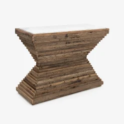 Consola de madera de olmo reciclada Pisco 120x45x87cm^Casa Viva