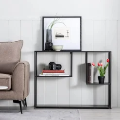 Consola de metal negro Calista 100x26x75cm^Casa Viva Clearance