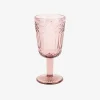 Copa de cristal rosa Aliss Ø8x17cm^Casa Viva Hot