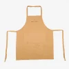 Delantal de cocina de algodón mostaza 80x70cm^Casa Viva Best